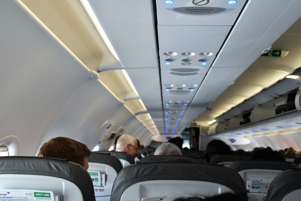 Cabine de avião — Foto: Waldemar/Unslash