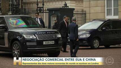 Representantes da China e dos EUA se reúnem em Londres para discutir tarifas