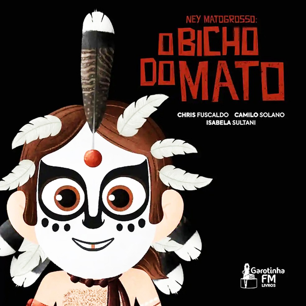 Capa do livro ‘Ney Matogrosso – O bicho do mato’， de Chris Fuscaldo， Camilo Solano e Isabela Sultani — Foto: Ilustração de Isabela Sultani
