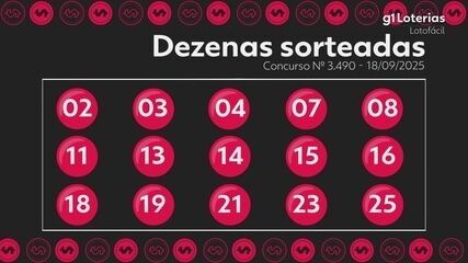 Confira o resultado do sorteio da Lotofácil.
