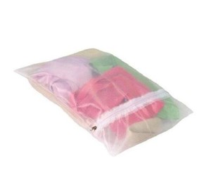 Kit 10 sacos delicadas para lavar roupas 30x40cm com zíper