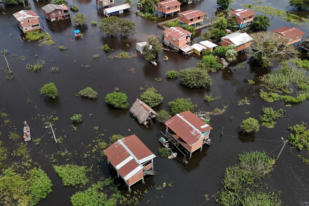 Enchentes na Bolívia em abril de 2025. — Foto: Reuters